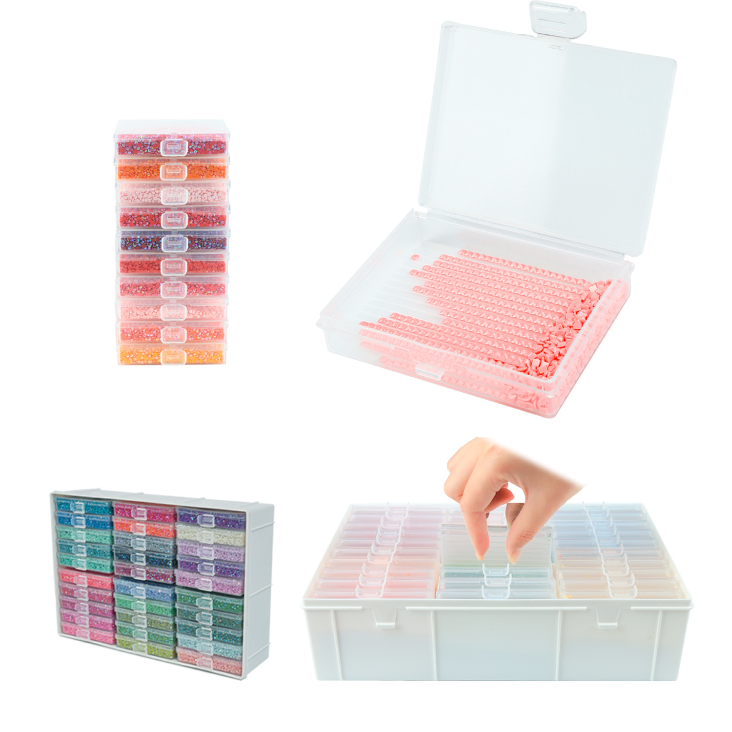 Embroidery Underlay - Diamond Painting Art Trays Set with