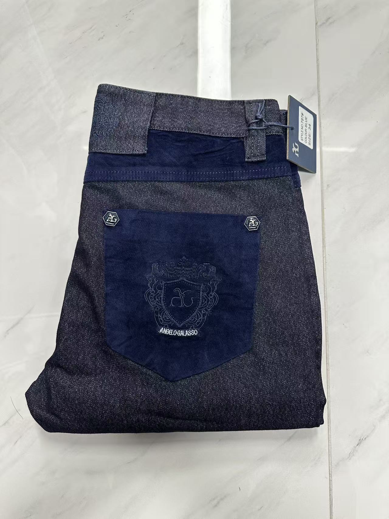 Embroidery On Jeans - OECHSLI Jeans Cotton Thick Men 2027