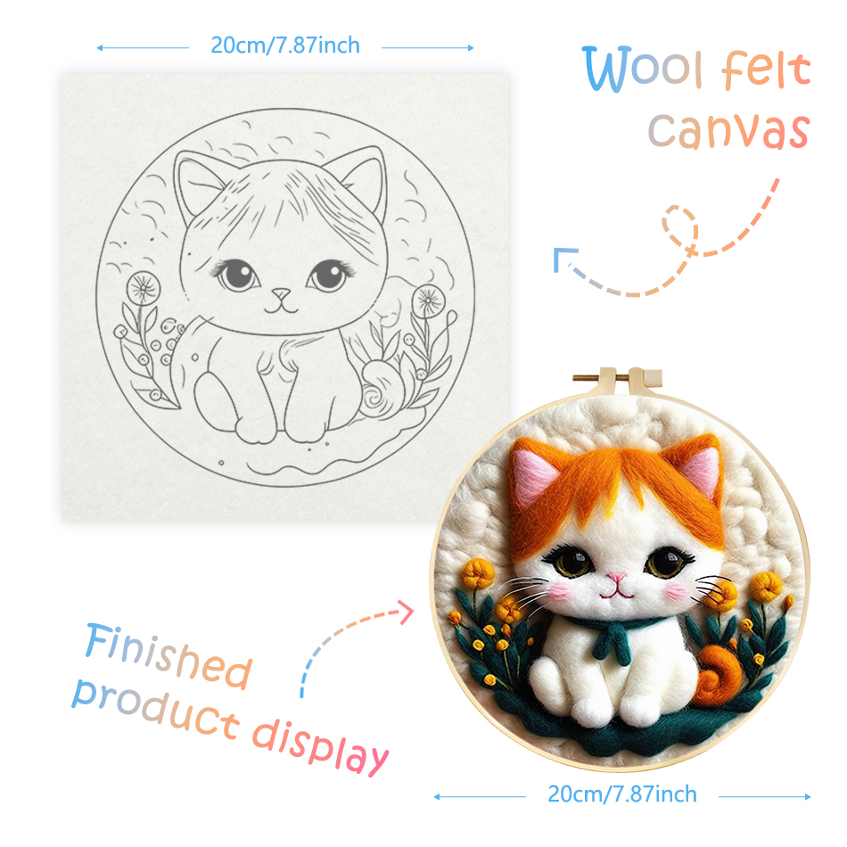CHENISTORY Diy Wool Needle Fel - đánh giá và giá Embroidery Kit Starter