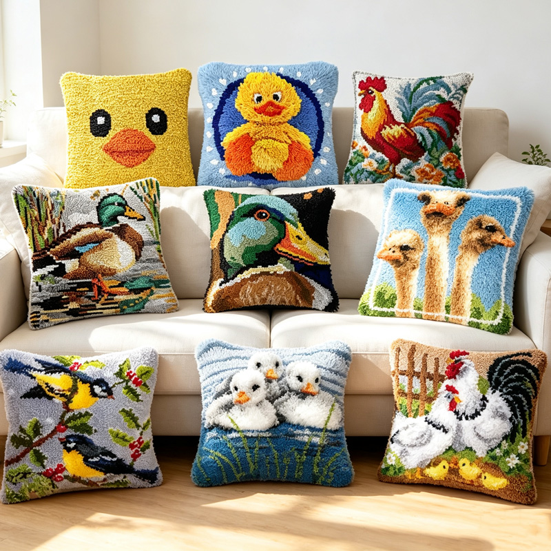 Cartoon Cute Bird Duck Latch H - đánh giá và giá Printed Embroidery Kit