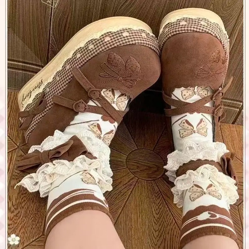 Lolita High Heels Height Incre - đánh giá và giá Embroidery Print