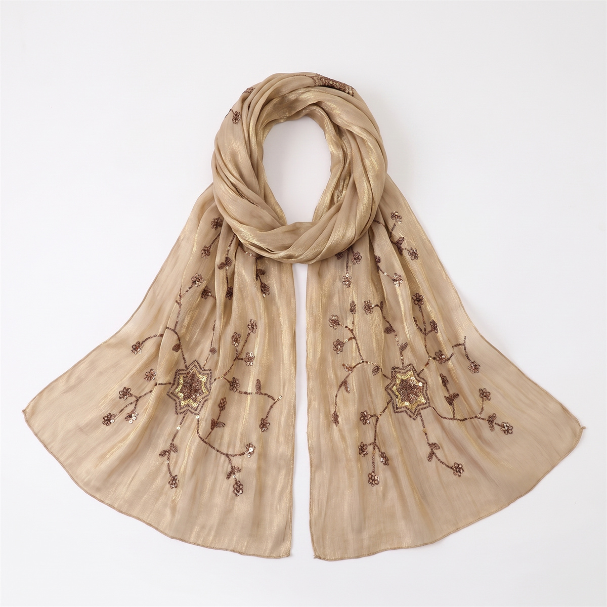 Fashion Crinkle Hijab Scarf Wi - đánh giá và giá Embroidery Hijab