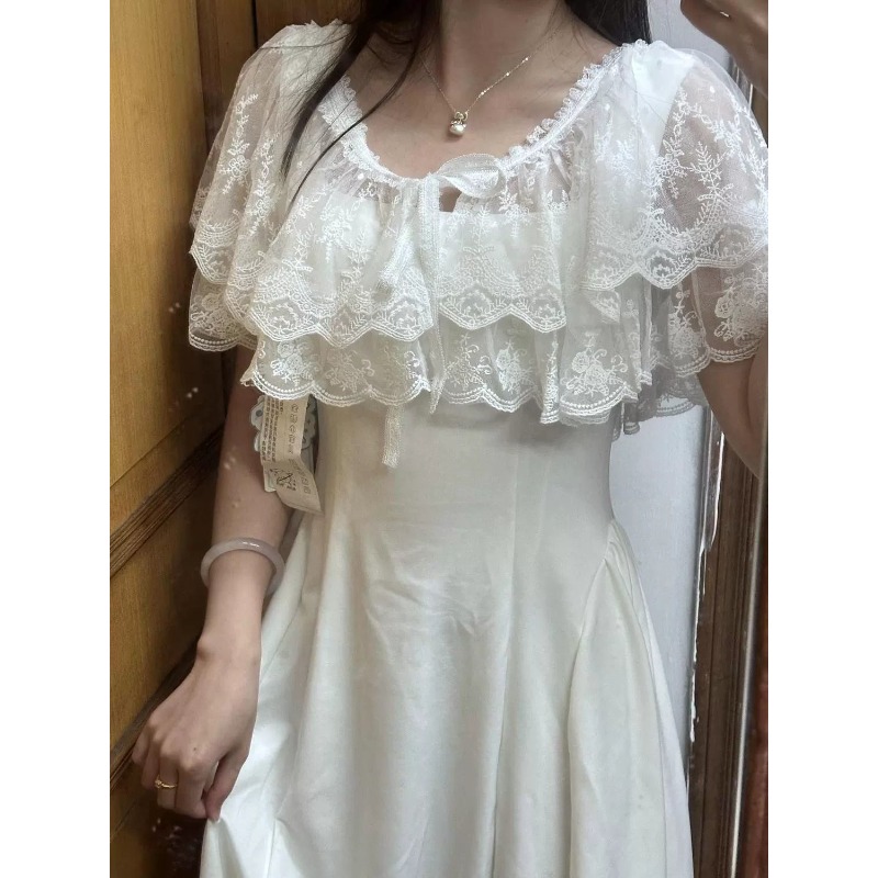 Blouse Cape Shawl Women's Lace - đánh giá và giá Embroidery Premium