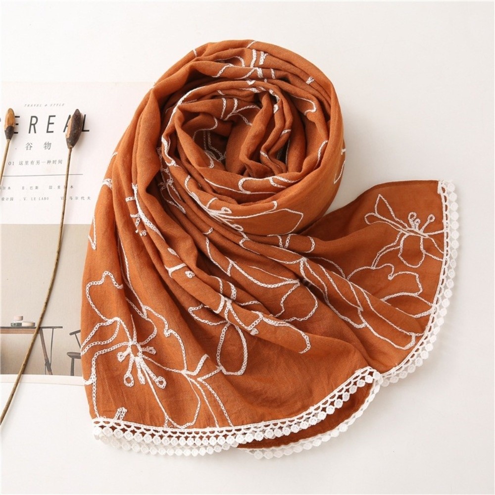 Versatile Elegant Hijab Scarf  - đánh giá và giá Embroidery Hijab