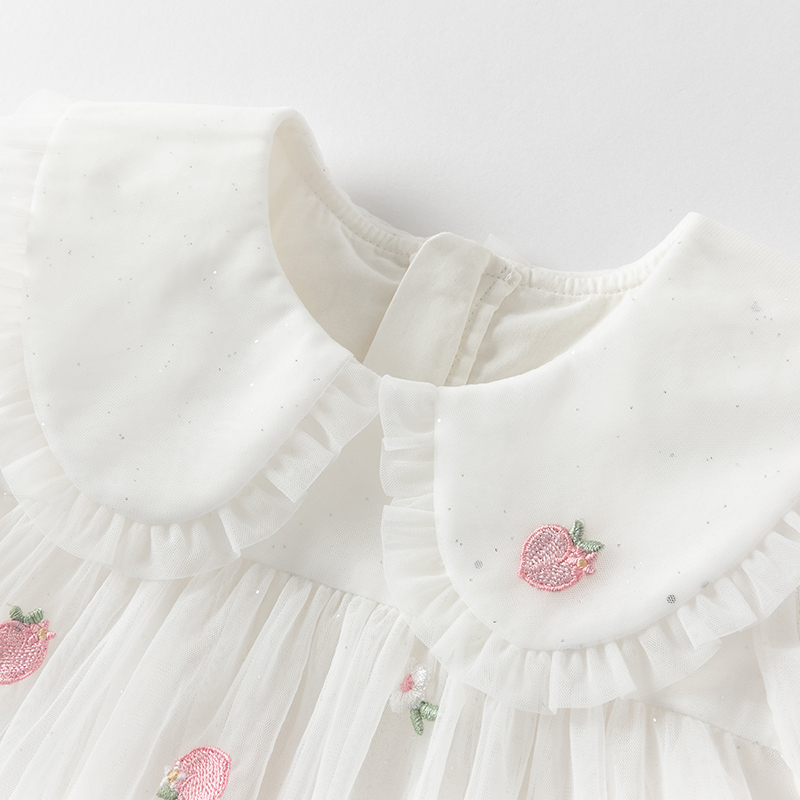 Dave Bella Girls Baby Mesh Pri - đánh giá và giá Embroidery White Dress