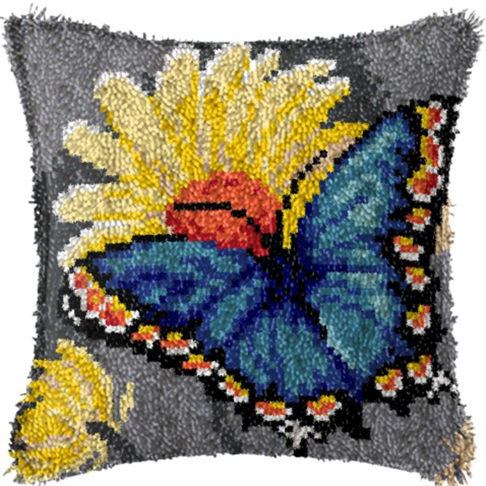 Smyrna Flower Latch Hook Kit M - đánh giá và giá Printed Embroidery Kit