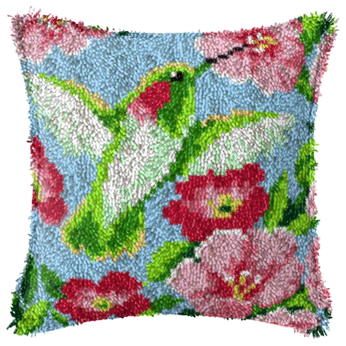 Smyrna Flower Latch Hook Kit M - đánh giá và giá Printed Embroidery Kit