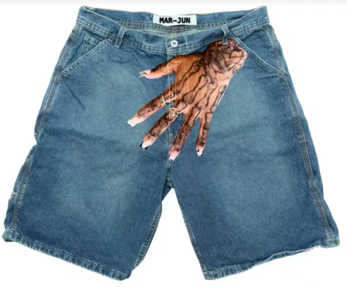 Deeptown Y2k Vintage Harajuku  - đánh giá và giá Embroidery On Jeans