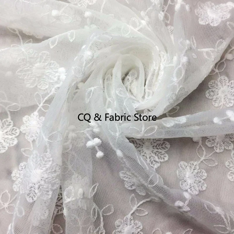 1yard 130cm Chantilly White We - đánh giá và giá Embroidery White Dress