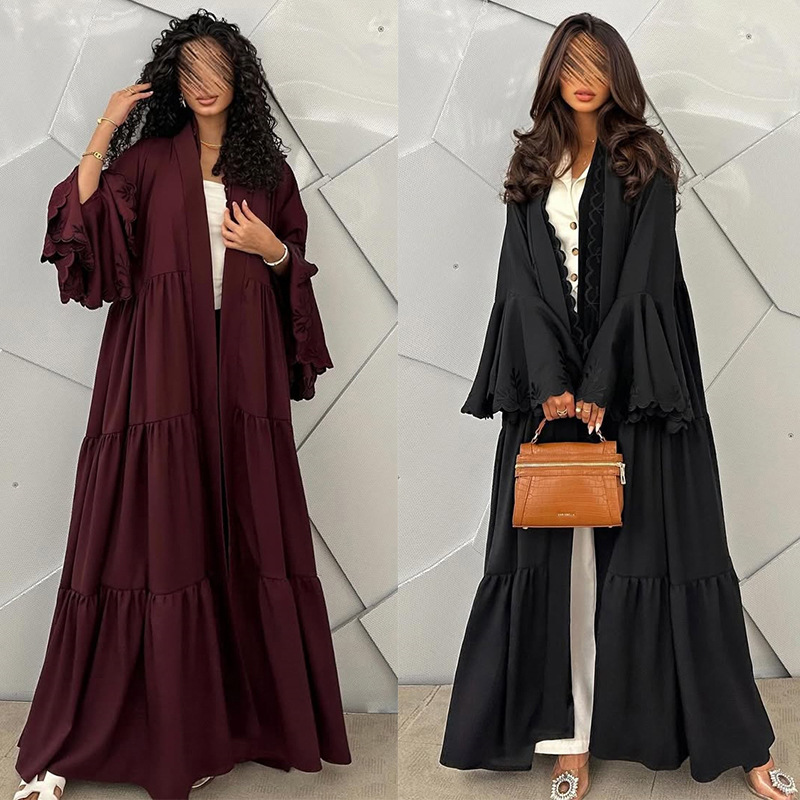 Muslim Hijab Dress Women Flare - đánh giá và giá Embroidery Hijab