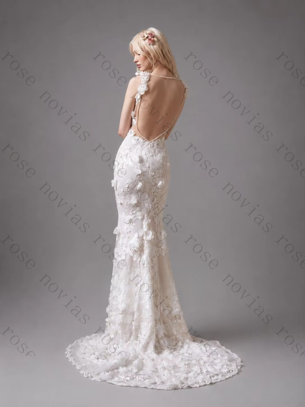 Customized 3D Flower Lace Back - đánh giá và giá Embroidery Online Design