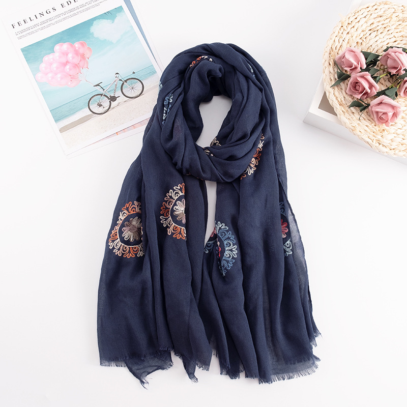 Nhiều Màu Sắc Dân Tộc Thêu Nữ  - đánh giá và giá Embroidery Hijab