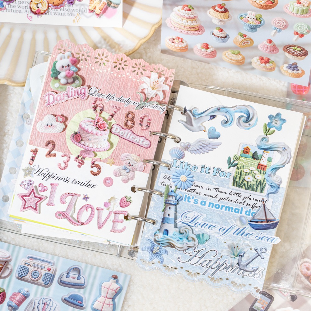 Fabric Texture Embroidery Cart - đánh giá và giá Embroidery Journal Book