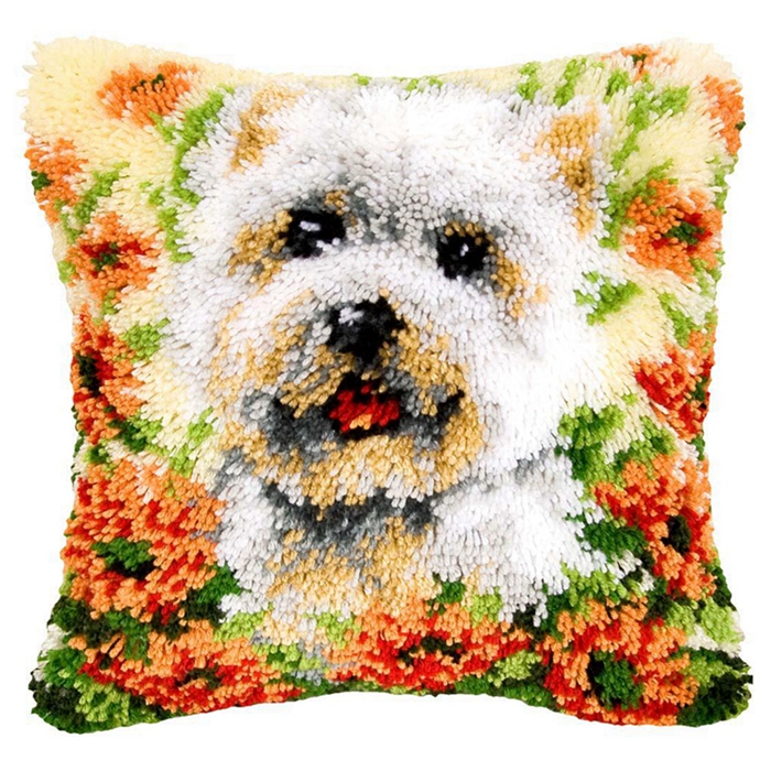Animal Wolf Pattern Latch Hook - đánh giá và giá Printed Embroidery Kit