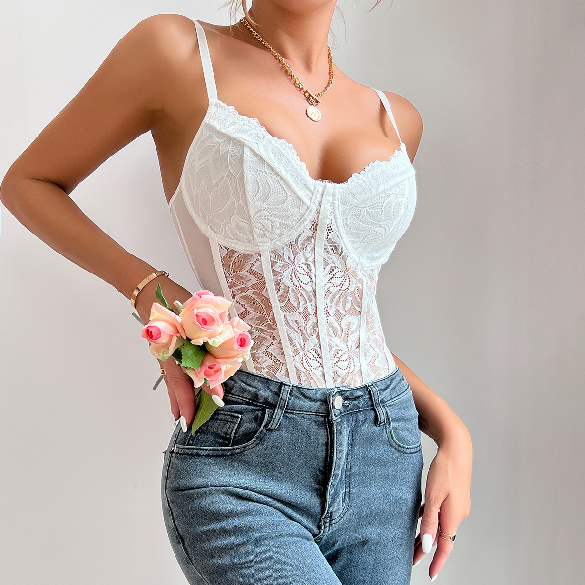 2024 Summer Hot Sexy Lace Slim - đánh giá và giá Embroidery Underlay