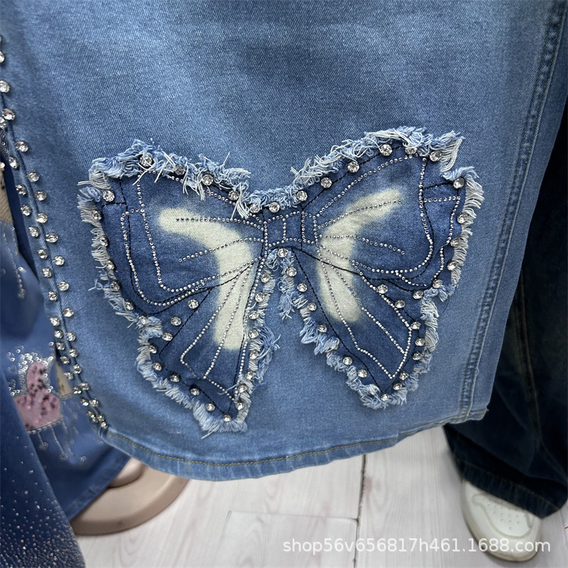 New Spring Summer Loose Women  - đánh giá và giá Embroidery On Jeans