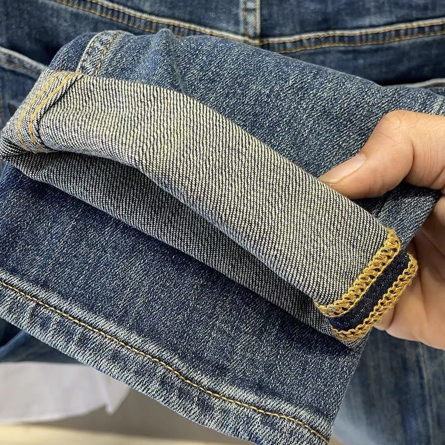 Menswear Clothing Retro Jeans  - đánh giá và giá Embroidery On Jeans