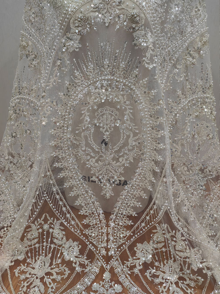 1yard white High-density Mesh  - đánh giá và giá Embroidery White Dress