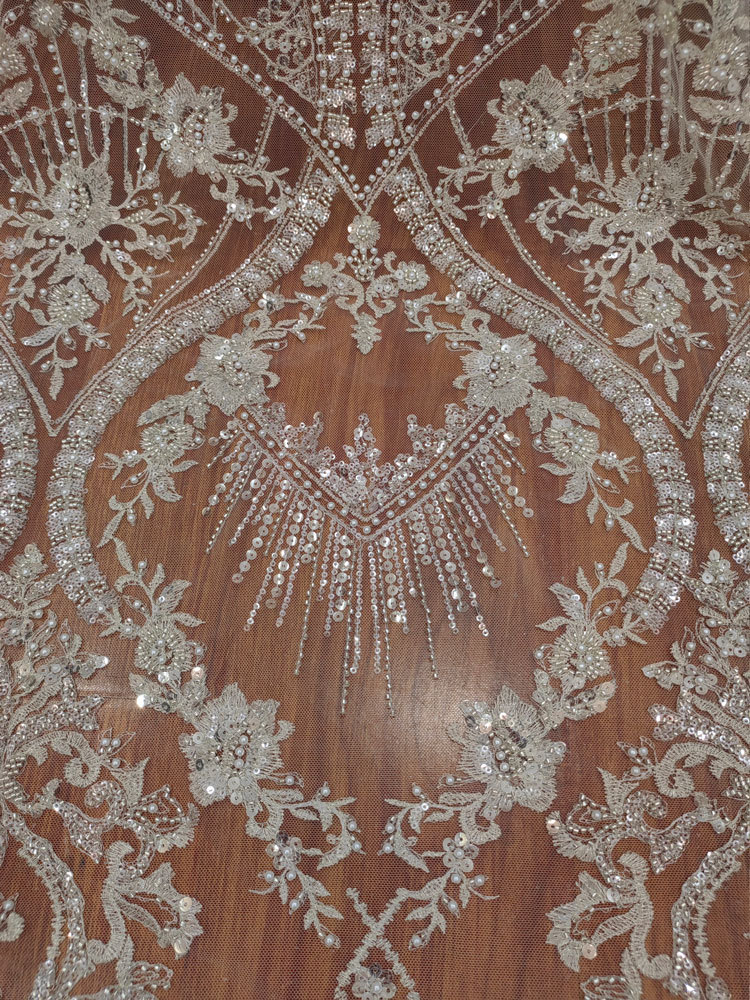 1yard white High-density Mesh  - đánh giá và giá Embroidery White Dress