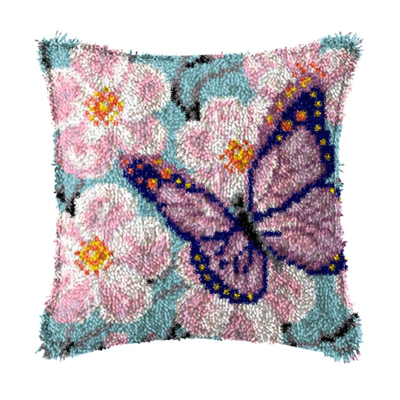 Flowers Plant Latch Hook Kit K - đánh giá và giá Printed Embroidery Kit