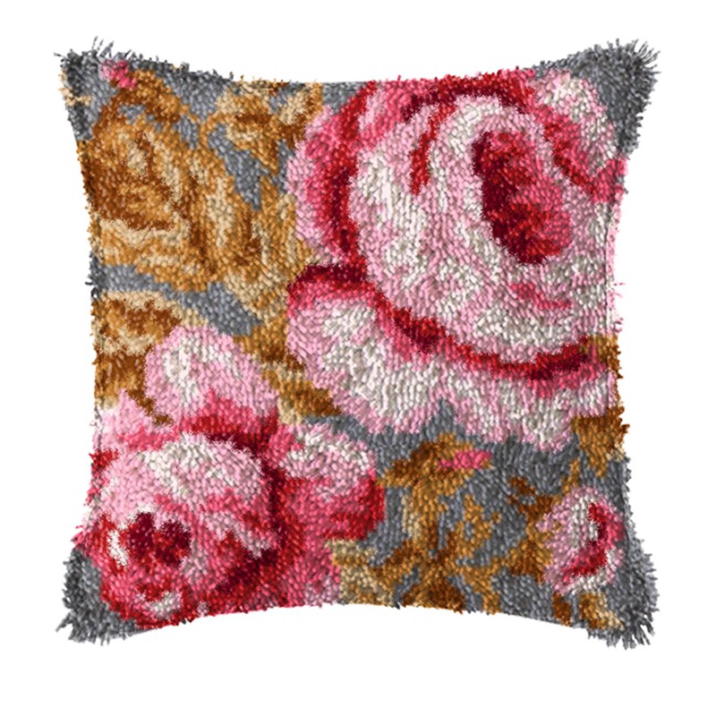 Flowers Plant Latch Hook Kit K - đánh giá và giá Printed Embroidery Kit