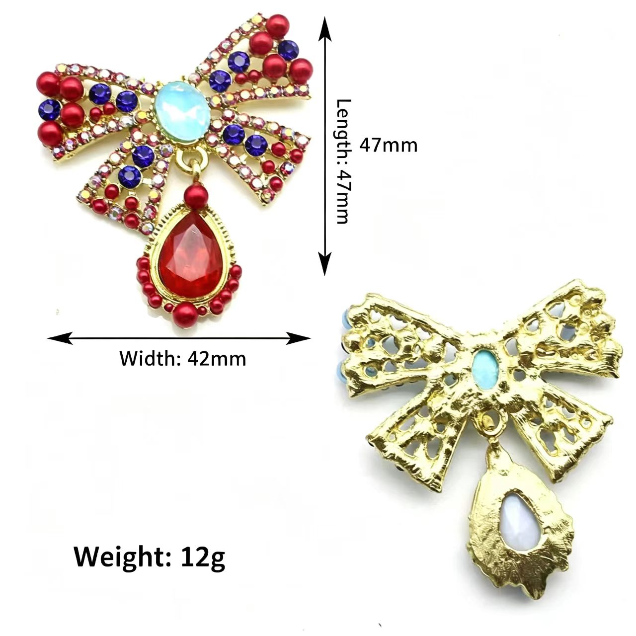 Gold Alloy Bow Crystal Rhinest - đánh giá và giá Embroidery Wallpaper