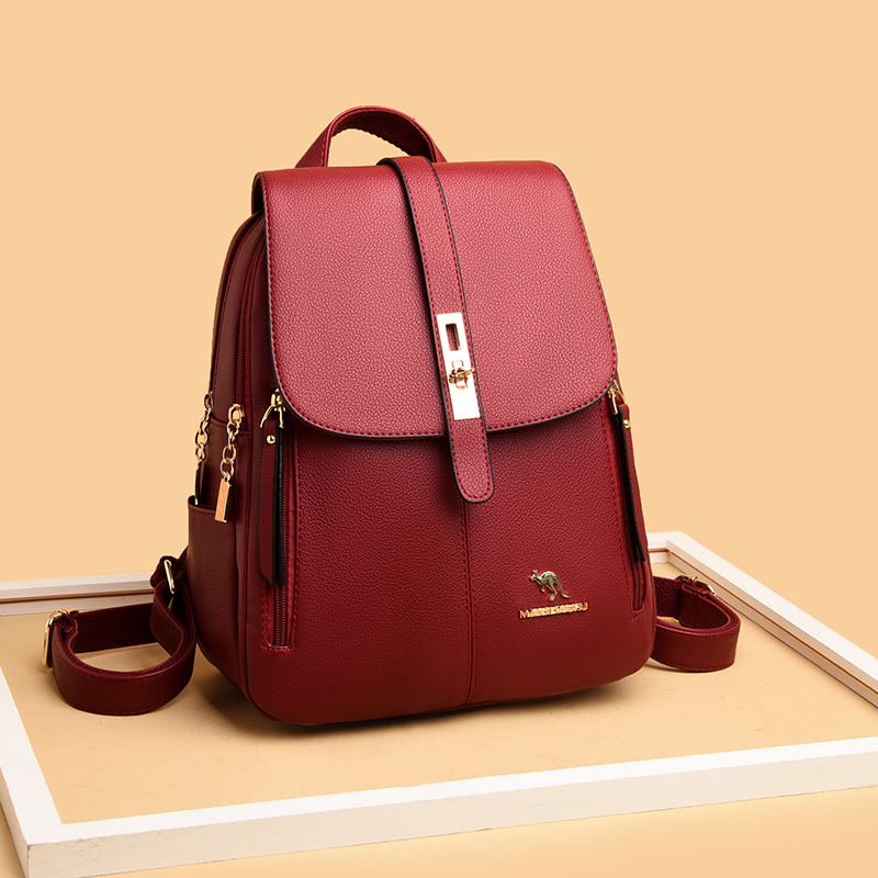 Luxury Women Leather Backpacks - đánh giá và giá Embroidery Underlay