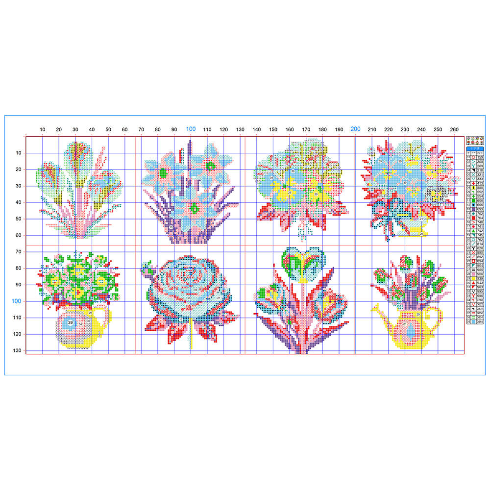 Evershine 8pcs Mini Flower Cro - đánh giá và giá Embroidery Meaning