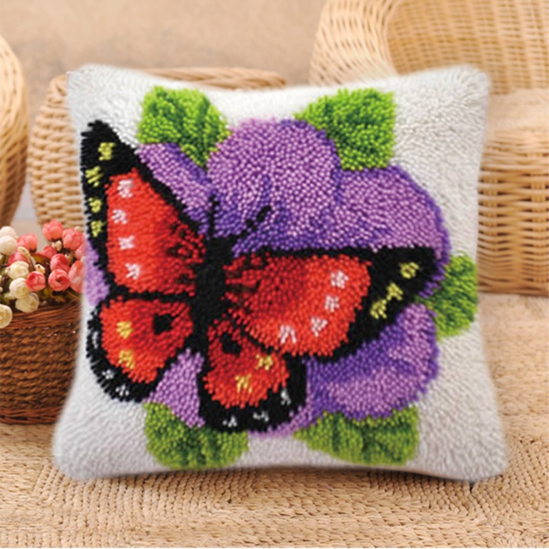 European Retro Flower Latch Ho - đánh giá và giá Printed Embroidery Kit