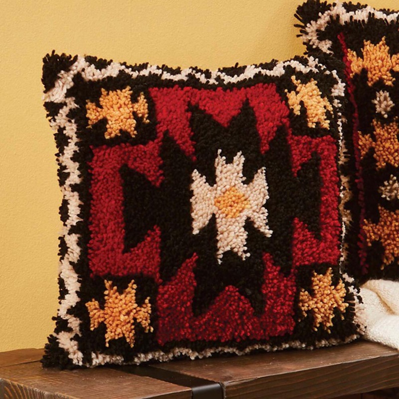 European Retro Flower Latch Ho - đánh giá và giá Printed Embroidery Kit