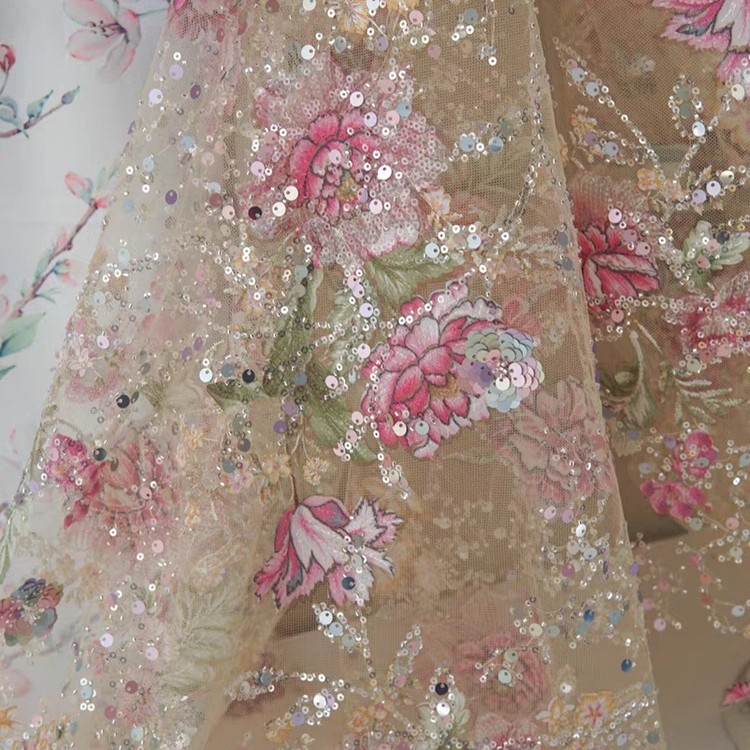 1M 120Cm Wide Luxury Beaded La - đánh giá và giá Embroidery Underlay