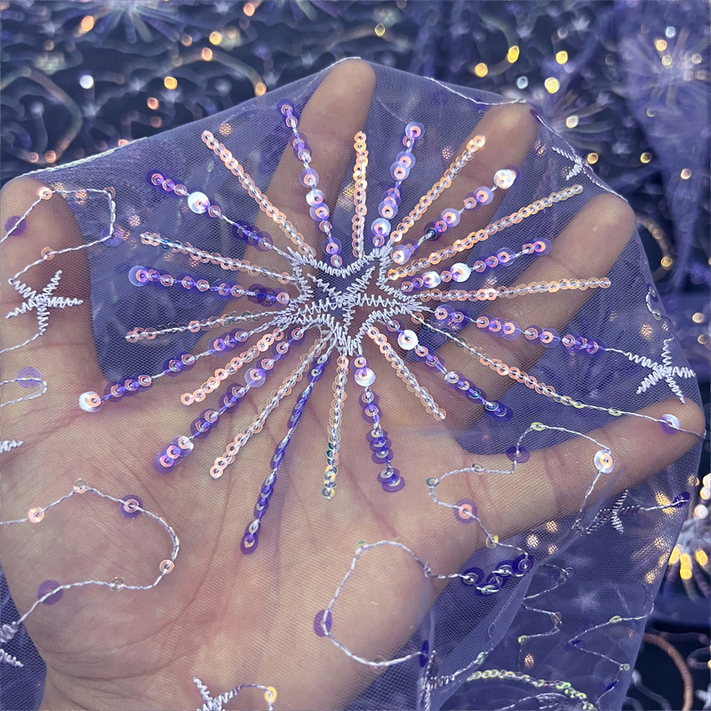 Colorful Star Moon Sequins Emb - đánh giá và giá Embroidery Underlay