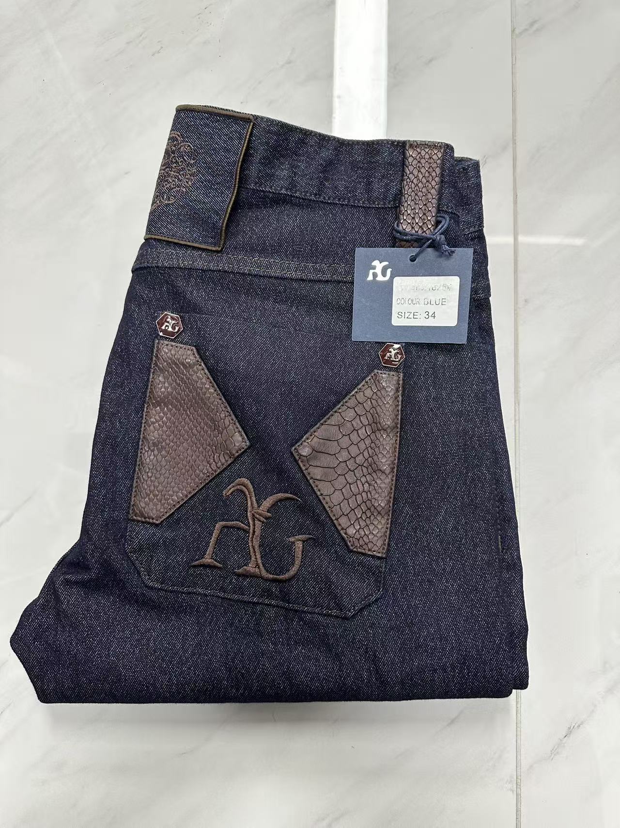 OECHSLI Jeans Cotton Thick Men - đánh giá và giá Embroidery On Jeans