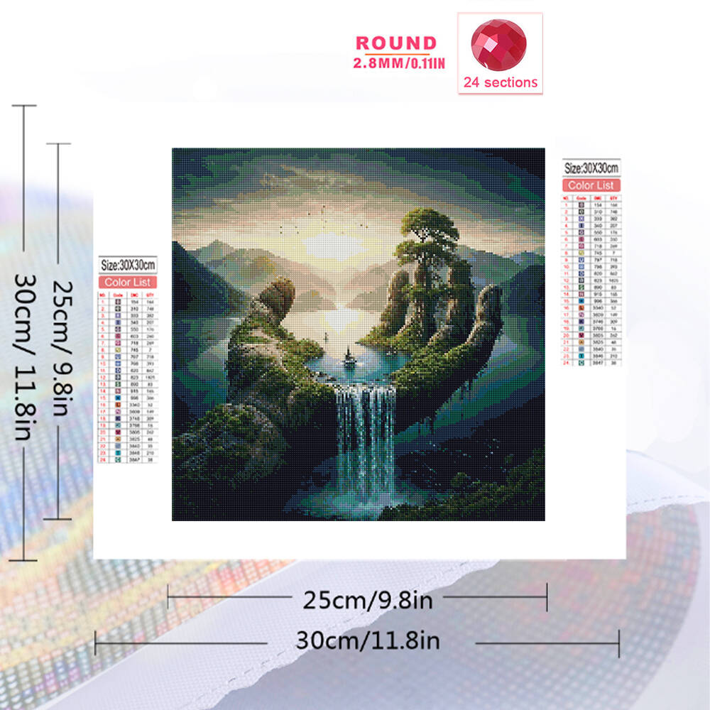 Momoart Diamond Painting River - đánh giá và giá Embroidery Meaning