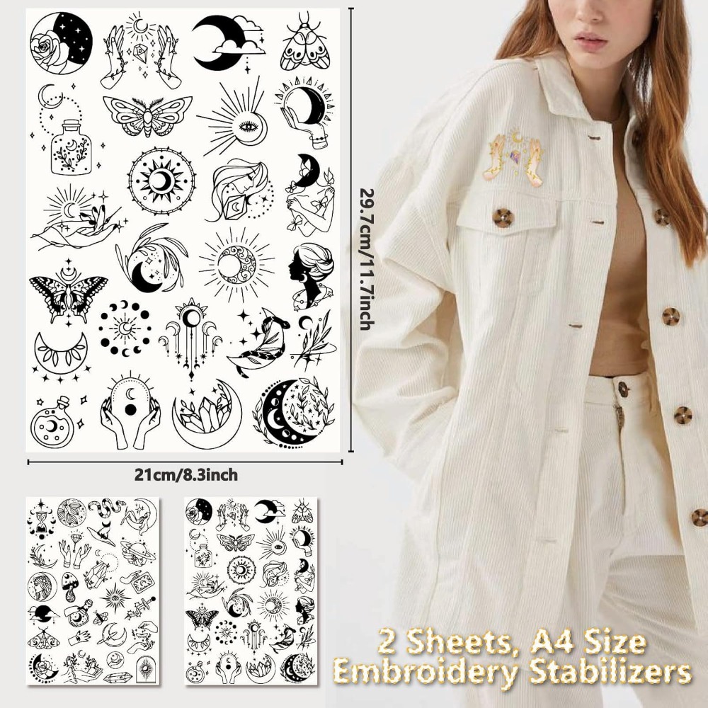 51Pcs Boho Moon Sun Water Solu - đánh giá và giá Embroidery Meaning
