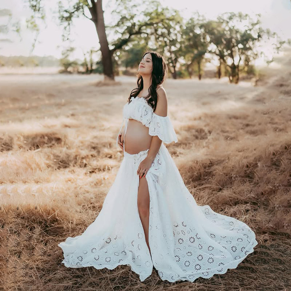 Plus Size Maternity Dresses Ph - đánh giá và giá Embroidery White Dress