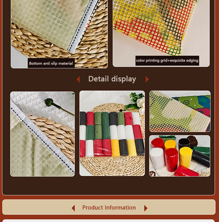Bee Latch Hook Kit Rug Canvas  - đánh giá và giá Printed Embroidery Kit